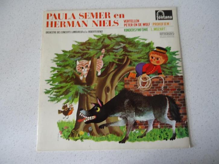 Sprookjes LP van "Paula Semer & Herman Niels" Peter Niels, Cd's en Dvd's, Vinyl | Kinderen en Jeugd, Gebruikt, Verhaal of Sprookje