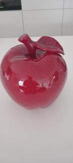 Mooie  decoratie, rode appel van Rasteli., Rouge, Moins de 50 cm, Pierre, Comme neuf