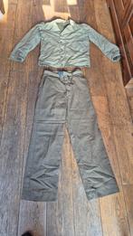 M-41 US Field Jacket + mustard trousers + belt, Verzamelen, Verzenden