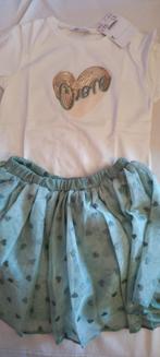 NIEUW set Mayoral: wit T-shirt mintkleurige rok maat 128, Kinderen en Baby's, Mayoral, Meisje, Nieuw, Ophalen of Verzenden