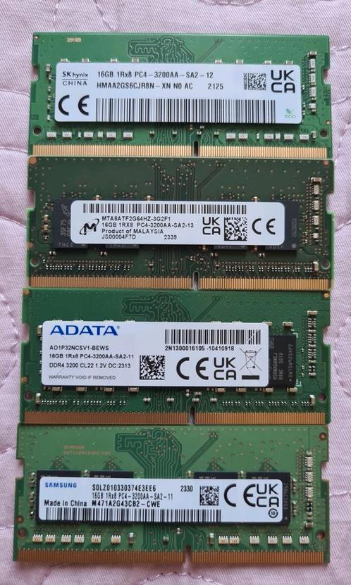 DDR4 latjes 3200Mhz voor laptop - NIEUW!!!, Computers en Software, RAM geheugen, Nieuw, DDR4, Ophalen