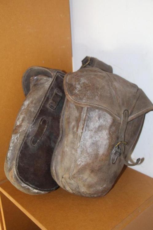 Frankrijk WW1-WW2 M-1909 Cavalerie-zadeltassen, Verzamelen, Militaria | Tweede Wereldoorlog, Landmacht, Kleding of Schoenen, Verzenden