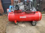 BROWN zwaar prof.Compressor 380v 12bar 300L tang.werk heel g, Doe-het-zelf en Bouw, 800 liter/min of meer, Ophalen of Verzenden