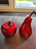 Pomme et poire (déco), Huis en Inrichting, Woonaccessoires | Vazen, Ophalen, Zo goed als nieuw, Rood