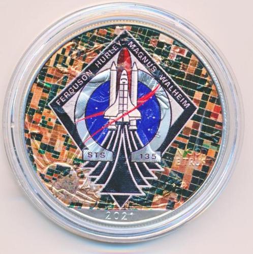 Verenigde staten 1 ounce 2021 in kleur-6, Postzegels en Munten, Edelmetalen en Baren, Zilver, Ophalen of Verzenden