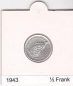 Zwitserland halve frank 1943, Zilver, Ophalen of Verzenden, Losse munt