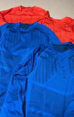 Set van 4 thermoshirts Kipsta met lange mouwen - 10/11j, Enlèvement ou Envoi, Utilisé, Garçon ou Fille, Chemise ou À manches longues