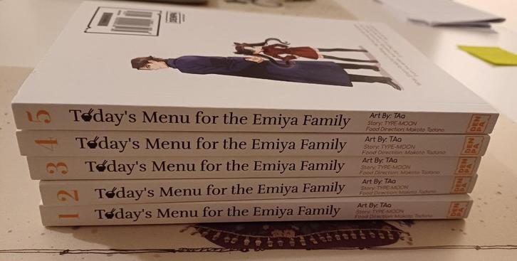 Today's Menu for the Emiya Family manga vols 1-5 (English), Boeken, Strips | Comics, Nieuw, Meerdere comics, Japan (Manga), Ophalen of Verzenden