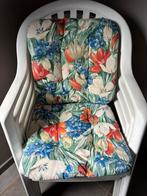 Tuinstoelen met kussens, Tuin en Terras, Tuinstoelen, Ophalen, Zo goed als nieuw, Kunststof, Stapelbaar