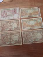 Lot van 6 oude bankbiljetten, Timbres & Monnaies, Billets de banque | Belgique, Envoi