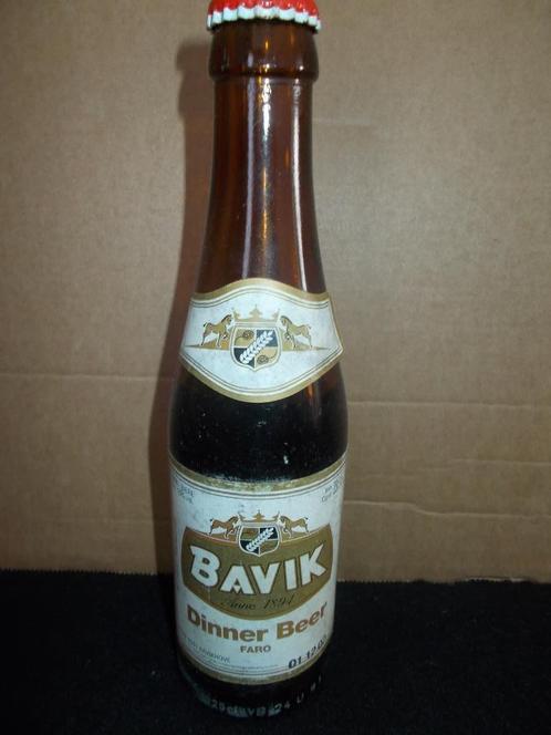 BAVIK - volle bierfles 25cl - Dinner Beer Faro - 2002, Verzamelen, Biermerken, Gebruikt, Flesje(s), Overige merken, Ophalen of Verzenden