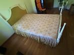 klassiek eiken 2 persoonsbed1,6meter breed, Huis en Inrichting, Ophalen, Gebruikt, Wit, Tweepersoons