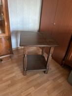Bijzettafel, Huis en Inrichting, Tafels | Bijzettafels, Ophalen, Gebruikt, Vierkant, 55 tot 75 cm