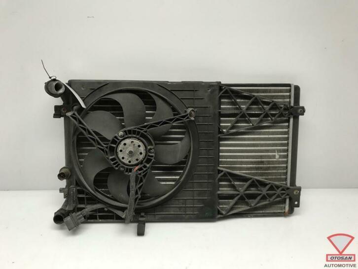 vw golf 4 leon 1m koelvin + radiateur 1j0121207d, Auto-onderdelen, Airco en Verwarming, Volkswagen, Gebruikt