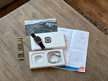 Apple Watch Ultra 49mm Titanium, met bon garantie als nieuw!