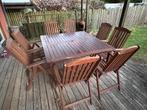 Tuintafel + 8 stoelen, Ophalen