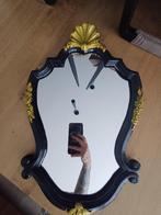Vintage - Barok wandspiegel zwart & goud, Minder dan 50 cm, Ophalen of Verzenden, Zo goed als nieuw, Minder dan 100 cm