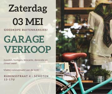 GARAGE SALE 03 MEI  Rubensstraat 4 Schoten 13-17u, Enlèvement ou Envoi