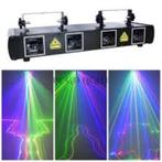 Laser Disco LED RGB à 4 lentilles 100 effets possibles, Laser, Couleur, Enlèvement