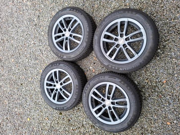 Kit hiver bmw 5x120, Auto-onderdelen, Banden en Velgen, Banden en Velgen, Winterbanden, 16 inch, 205 mm, Personenwagen, Gebruikt