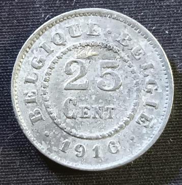 25 cent 1916 FR/VL - Albert I beschikbaar voor biedingen