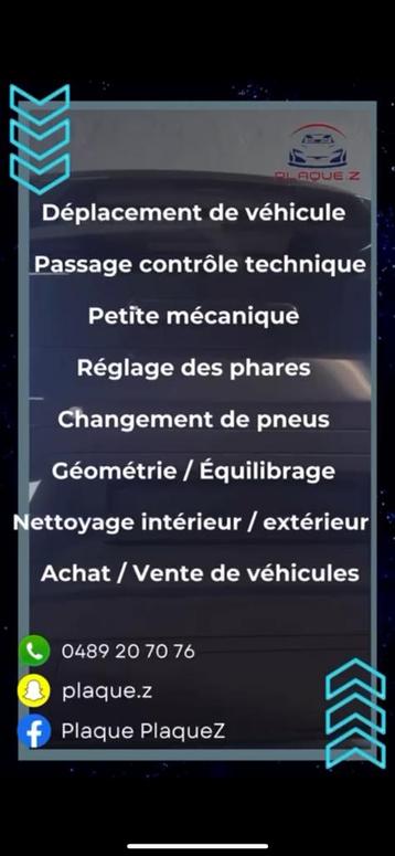 Location Z : Déplacement, Controle technique et autres  disponible aux enchères