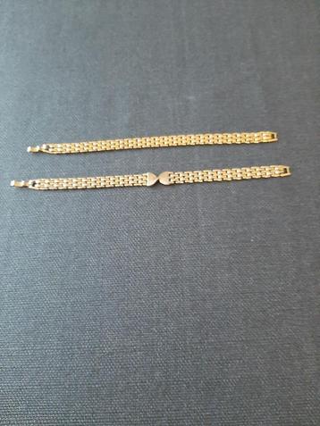 2 armbandjes goudkleurig beschikbaar voor biedingen