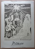 PABLO PICASSO / HOMME ALLONGE / ZW-W OFFSET / 101x72cm 1968, Antiek en Kunst, Ophalen of Verzenden