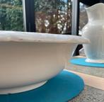 Grote antieke waskom, keramiek, wit, Antiek en Kunst, Antiek | Servies los, Ophalen