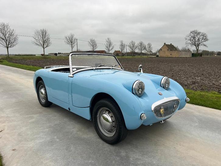Austin Healey Frogeye 1960, Auto's, Oldtimers, Bedrijf, Te koop, Austin, Benzine, Cabriolet, 2 deurs, Handgeschakeld, Blauw, Blauw