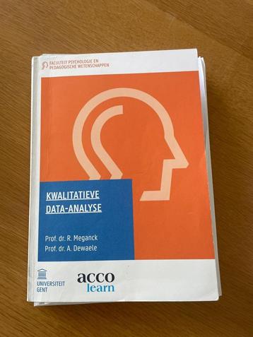 Kwalitatieve data analyse - syllabus beschikbaar voor biedingen