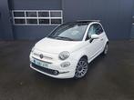 Fiat 500C Cabrio/Milde Hybride/Navigatie/Leder 12078km, Auto's, Fiat, Voorwielaandrijving, Gebruikt, Cabriolet, Beige