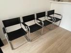 Marcel Breuer Stoelen, Huis en Inrichting, Stoelen, Ophalen, Gebruikt, Zwart, Leer