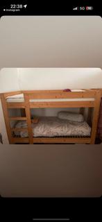 Massief hout stapelbed, Kinderen en Baby's, Ophalen, Zo goed als nieuw, Stapelbed