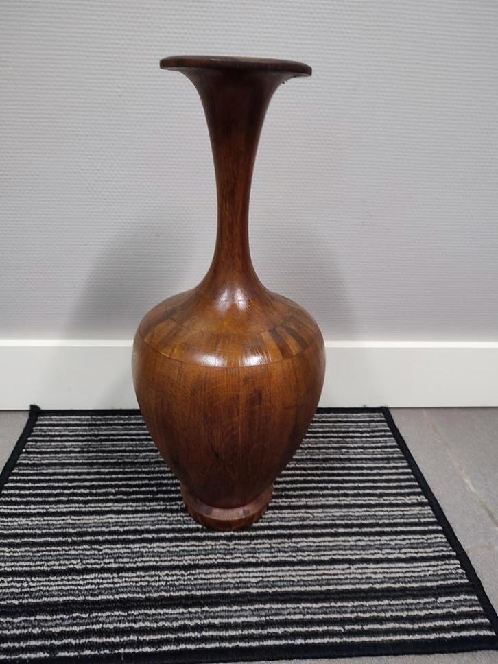 Vintage houten vaas, Antiek en Kunst, Antiek | Vazen, Ophalen