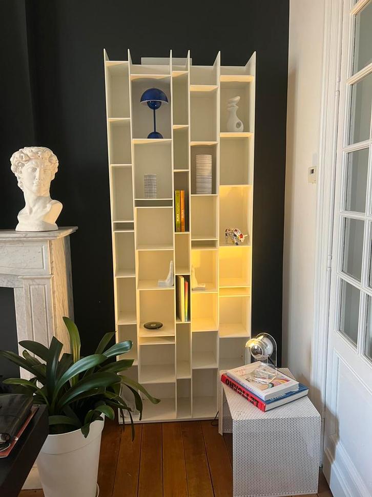 MDF italia bibliothèque Random 5C, Antiquités & Art, Art | Objets design, Enlèvement