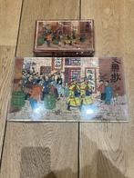 Vintage houten puzzel Kuifje en de blauwe lotus Hergé, Verzamelen, Ophalen of Verzenden, Kuifje