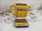 Ricard keramische karaf 50cl ,  2x glas en onderzetters, Verzamelen, Ophalen of Verzenden, Zo goed als nieuw, Gebruiksvoorwerp