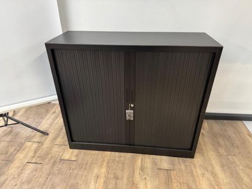 Zwarte roldeurkast van 105x120x43, Huis en Inrichting, Kasten | Roldeurkasten en Archiefkasten, Gebruikt, 100 tot 150 cm, 100 tot 150 cm