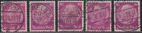 1933 - DUITSE RIJK - Paul von Hindenburg + KOBLENZ, e.a., Postzegels en Munten, Postzegels | Europa | Duitsland, Gestempeld, Duitse Keizerrijk