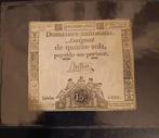 Zeldzamer prachtig Assignaat 15 Sols 1793, Ophalen of Verzenden, Los biljet