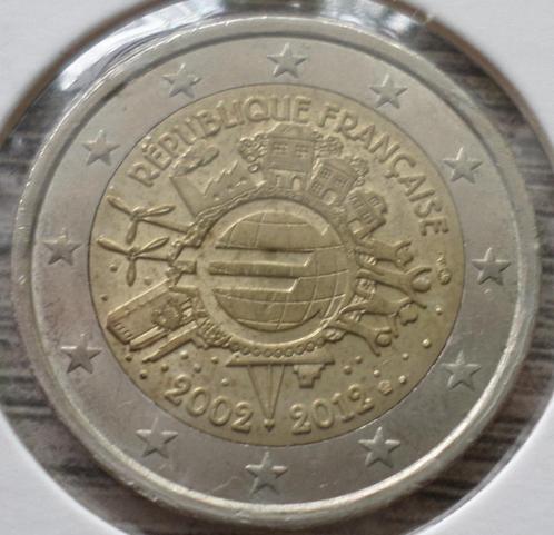 FRANCE 2 euro 10e anniversaire euro année 2012, Postzegels en Munten, Munten | Europa | Euromunten, Losse munt, 2 euro, Frankrijk