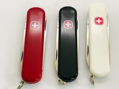 3x set of Wenger Esquire  RED WHITE BLACK  Swiss Pocket Knif, Caravanes & Camping, Outils de camping, Neuf, Enlèvement ou Envoi