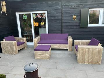 Steigerhout loungeset Lounge set loungebank GRATIS BEZORGD beschikbaar voor biedingen