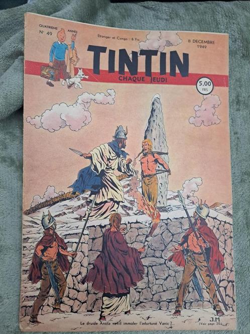 Fascicule du journal TINTIN N 49 4ème année 8 décembre 1949, Livres, BD, Utilisé, Une BD, Enlèvement ou Envoi