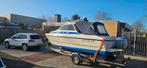 Polyester kajuitboot flipper 620c, 90pk, trailer, Watersport en Boten, Motorboten en Motorjachten, Ophalen, Zo goed als nieuw