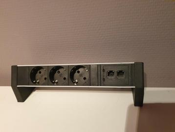 Stekkerdoos met 2x RJ45 poorten 