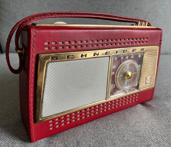 Vintage Radio "SCHNEIDER - Model Lutin" (8561722 B), Verzamelen, Elektronische Apparatuur, Audio en Video, Ophalen of Verzenden