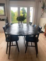 Mangohouten eettafel, Huis en Inrichting, Ophalen, Gebruikt, 100 tot 150 cm, 200 cm of meer