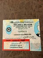 Ticket ierland-belgie, Verzenden, Gebruikt, Overige typen